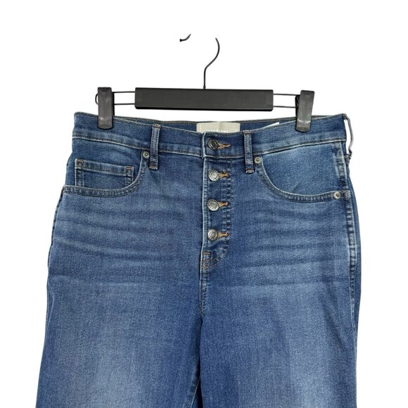 Everlane Jeans Womens 28 Ankle Medium Wash The Vintage Skinny Stretch Button Fly - Picture 3 of 8